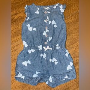 Carter’s Denim Heart Romper